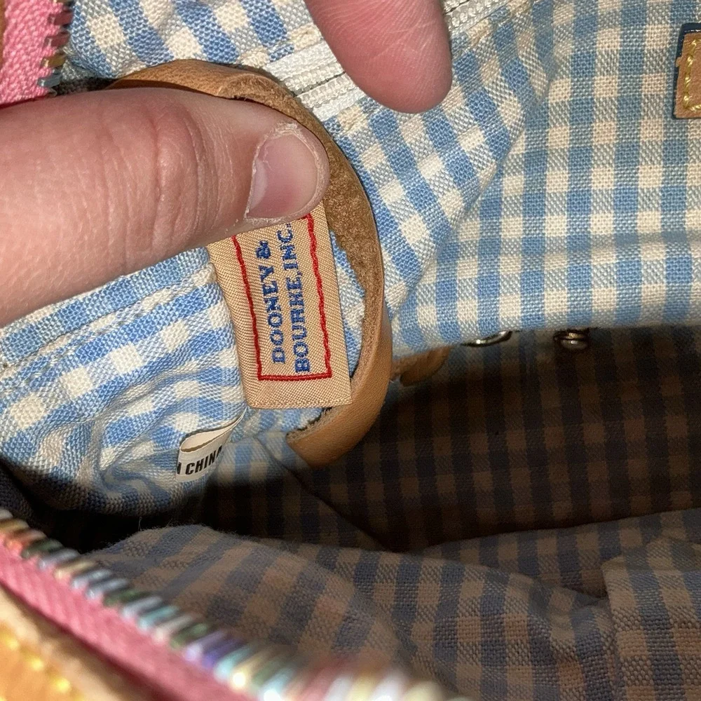 Dooney & Bourke Y2K Multicolor‎ Plaid Baguette Shoulder Bag